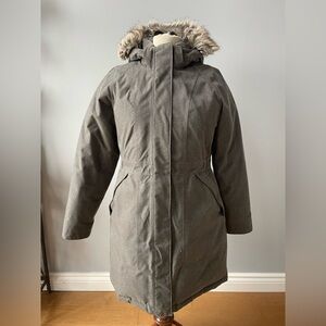 The North Face Women's Charcoal Grey Fur-Trimmed Parka